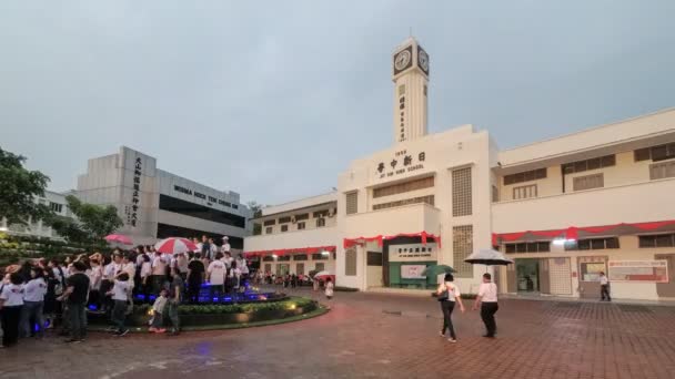 Bukit Mertajam Penang Malezja Październik 2018 Timelapse Jit Sin School — Wideo stockowe