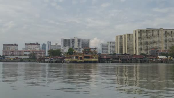 Georgetown Penang Malaysia Oct 2018 Timelapse Cloud Day Hean Boo — стокове відео