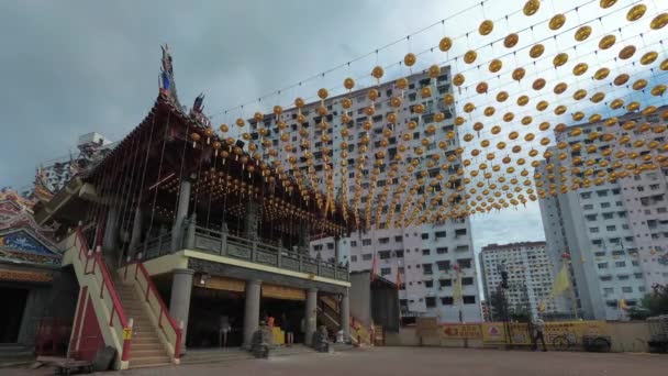 Georgetown Penang Malajzia Okt 2018 Timelapse Kék Napos Nap Mozgó — Stock videók