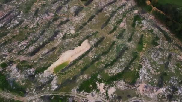 Odlesňování Dochází Při Pohledu Drony Malajsii — Stock video