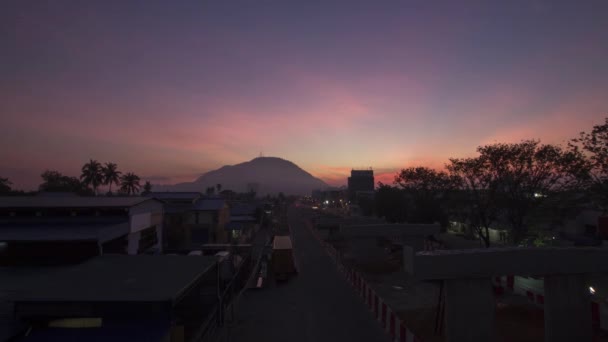 Bukit Mertajam kasabasında güneş ışığı. — Stok video