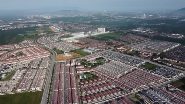 Vista aérea vista edifício residencial — Vídeo de Stock