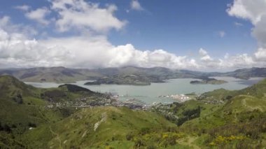 Lyttelton Limanı 'nın Güzel Manzarası