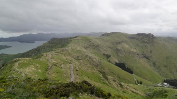 Sentier Pédestre Timelapse Sommet Gare Port Hill Gondola — Video