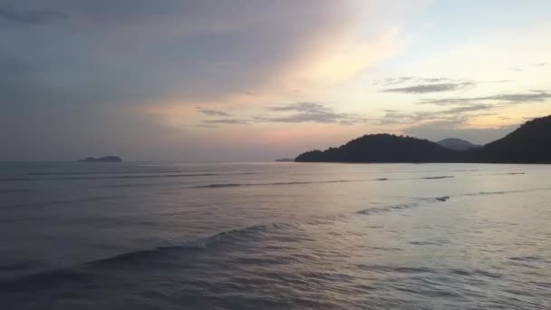 Permatang Damar Lautのペナン海岸の夕日 — ストック動画