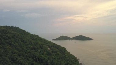 Permatang Damar Laut 'tan hava görüntüsü Pulau Rimau