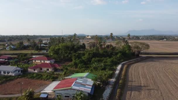 Fly over Malaysia local village — Stock Video