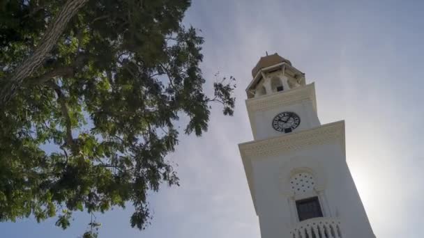 Timelaspe architecture Queen Victoria Memorial Clock Tower — Stock Video