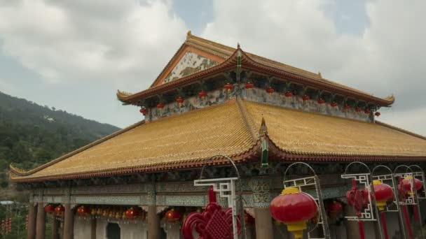 Timelapse arquitetura templo budista Kek Lok Si templo. — Vídeo de Stock