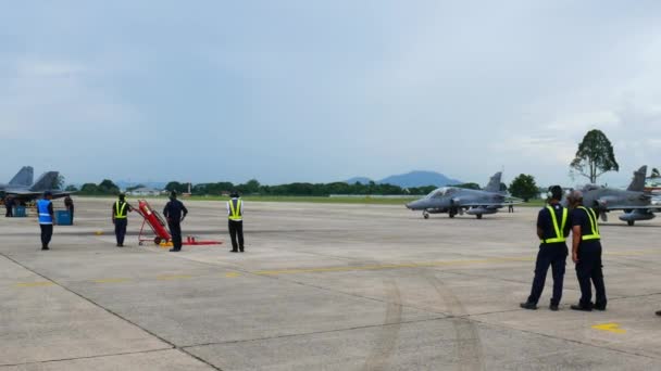 RMAF open day hawk jet. — Video Stock