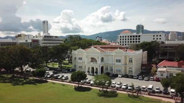 Penang heritage site building. — Stock Video