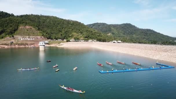 Festival do barco dragão. — Vídeo de Stock