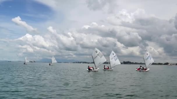Deporte windsurf. — Vídeos de Stock
