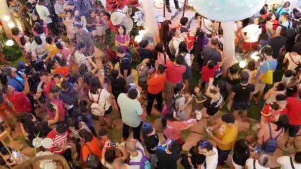 Bayan Lepas Penang Malajsie Prosince 2018 Sníh Padá Queensbay Mall — Stock video