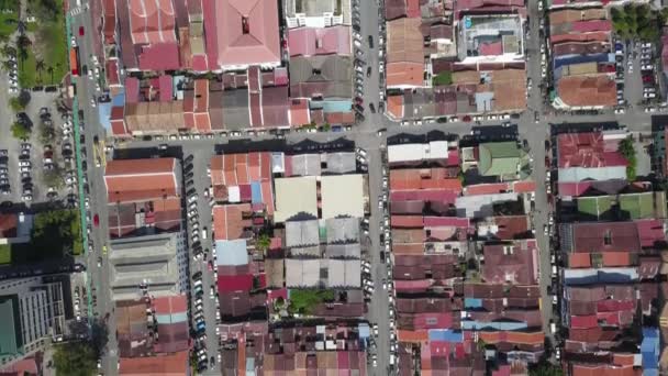 Georgetown Penang Malaysia Dec 2018 Top Aerial View George Town — Vídeos de Stock