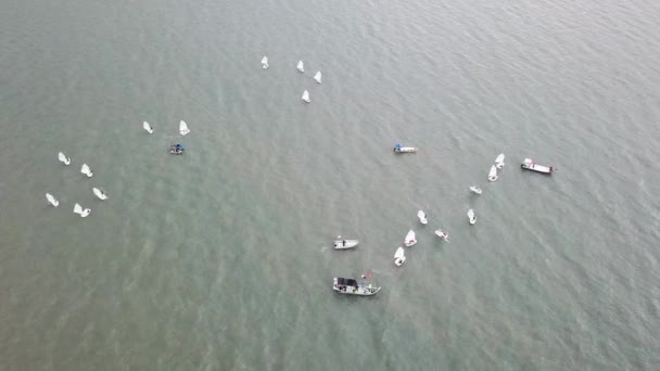 Pantai Bersih Penang Malaysia Dec 2018 Sailing Event Pantai Bersih — Stock videók