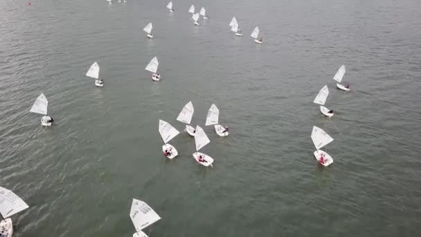 Pantai Bersih Penang Malaysia Dec 2018 Regatta Contest Held Evening — Wideo stockowe