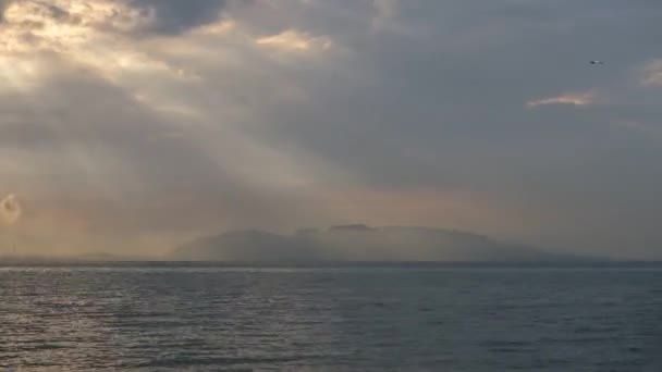 Timelapse Sun Ray Penang Sea Malaysia — Vídeo de stock