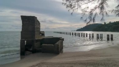 Timelapse abandoned bunker during World War 2 at Batu Maung, Penang