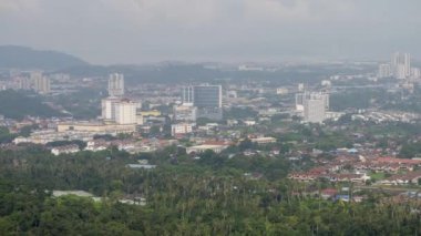 Zaman ayarlı görünüm Bukit Mertajam kasabası.