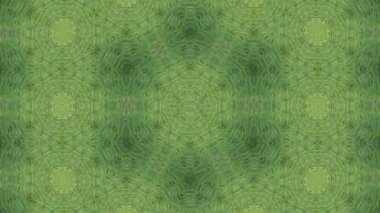 Yeşil çevrenin doğal soyut arka planına 4k görünümü. Canlandırma geometrik deseni