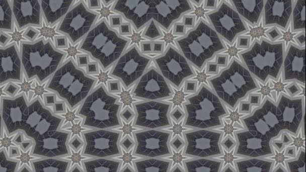 Kaleidoscope Art Pattern Background Symmetry Animation Geometric Background — Stock Video