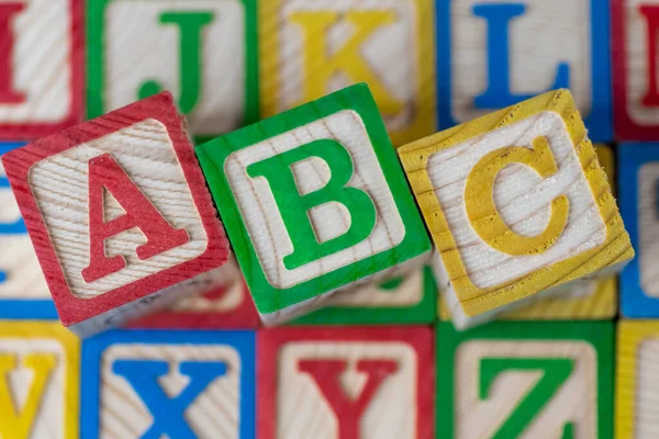 Abc Alfabetblok Ander Blok — Stockfoto