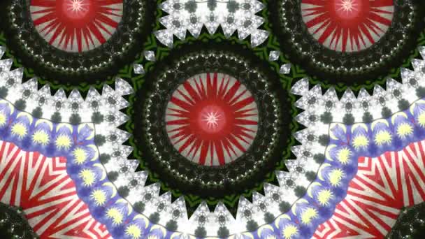 Abstract Symmetry Malaysia Flag Kaleidoscopic Animation — Stock Video