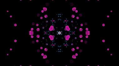 Mor kristal soyut canlandırma döngüsü