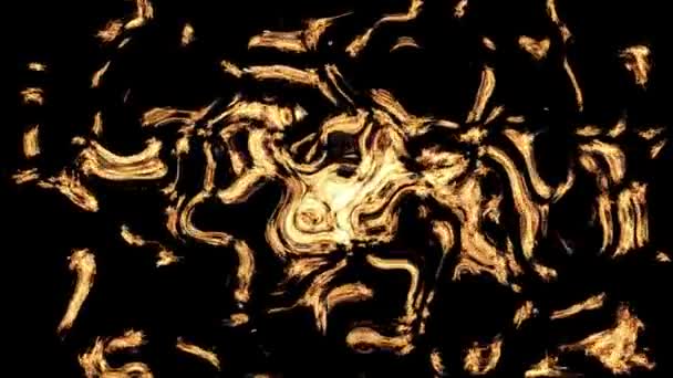 Chaos Oheň Animace Abstraktní Zářící Pozadí — Stock video