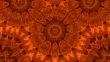 Mandala yangını kaleydoskopik etki canlandırması