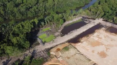 İnşaat için arazinin havadan tahrip edilmesi