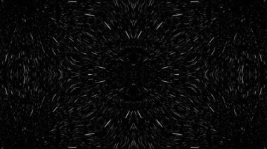 Kaleydoskop efektinde kaos alanı çizgisi etkisi