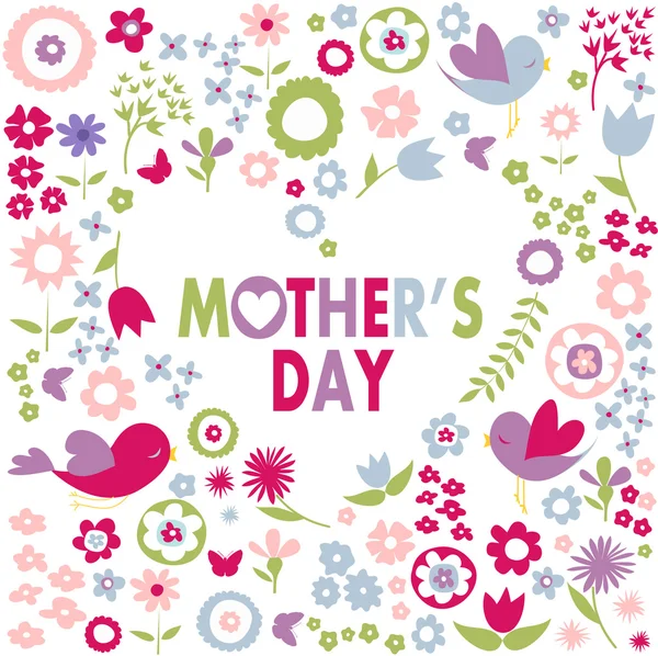 Mother's day greeting card — Stock Vector