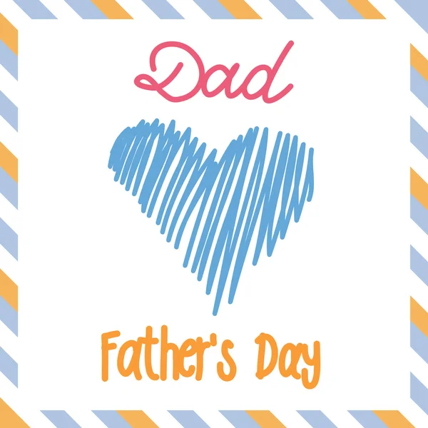 Šťastný den otců — Stockový vektor