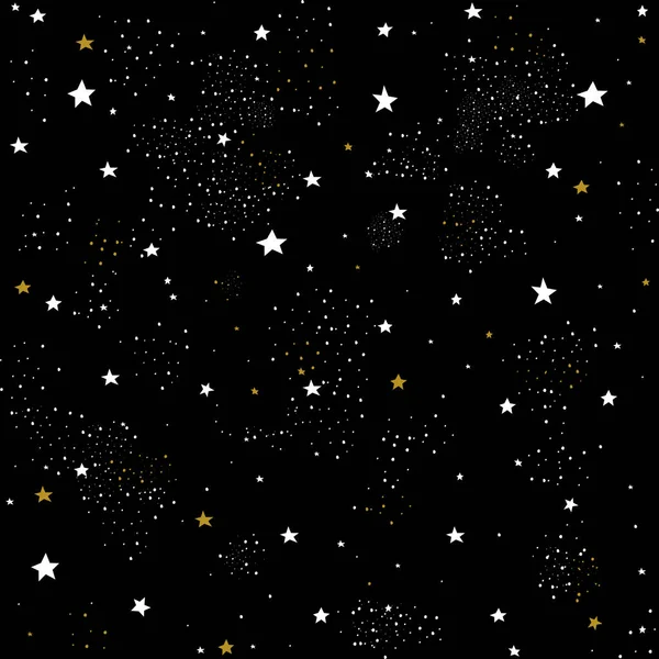 Céu Noturno Estrelas Fundo Ilustração Vetorial —  Vetores de Stock