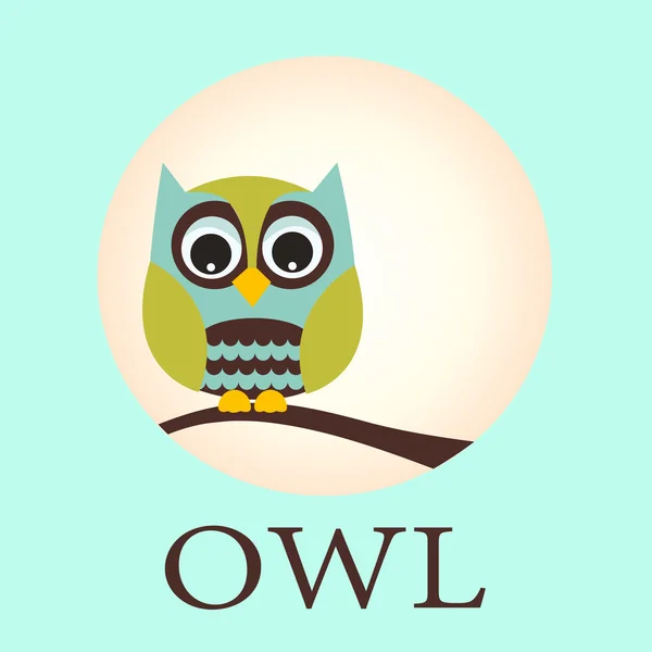Owl pattern — Stock Vector