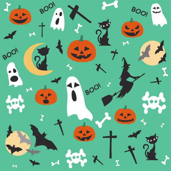 Felice carta da parati Halloween — Vettoriale Stock