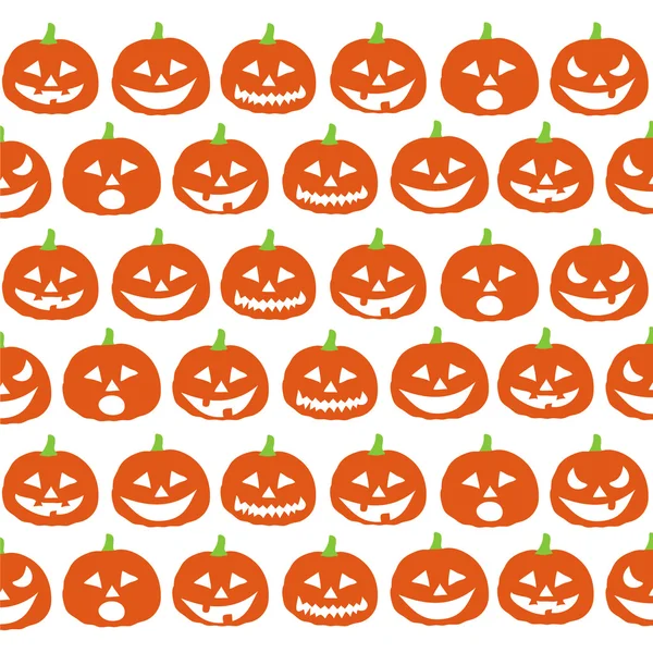 Halloween pumpkins wallpaper — Stock Vector