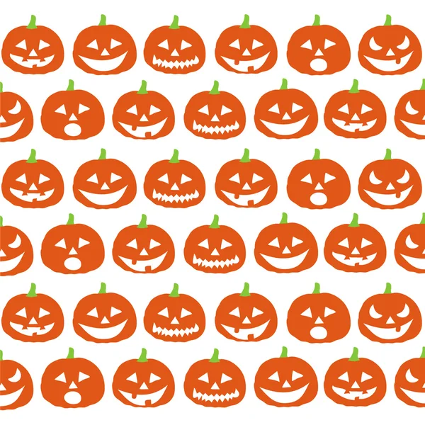 Halloween pompoenen behang — Stockvector