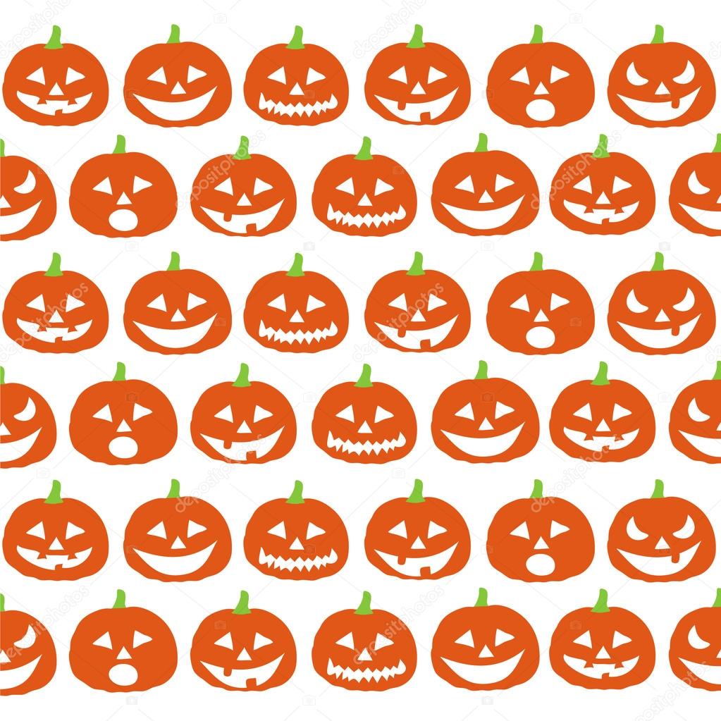 Halloween Pumpkins Wallpaper Stock Vector C Lemony 92964046