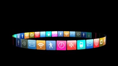 Sosyal Icon animasyonlu içerik animasyon grubu