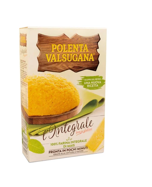 Italia Noviembre 2020 Paquete Polenta Valsugana Comida Italiana Editorial Ilustrativa —  Fotos de Stock