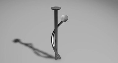 Üç boyutlu çelik çiviler romantik çift kavramını benimsedi