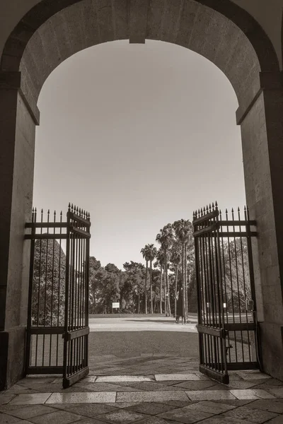 Neapel Italien Februar 2021 Außenfassade Des Königspalastes Capodimonte Park Der — Stockfoto