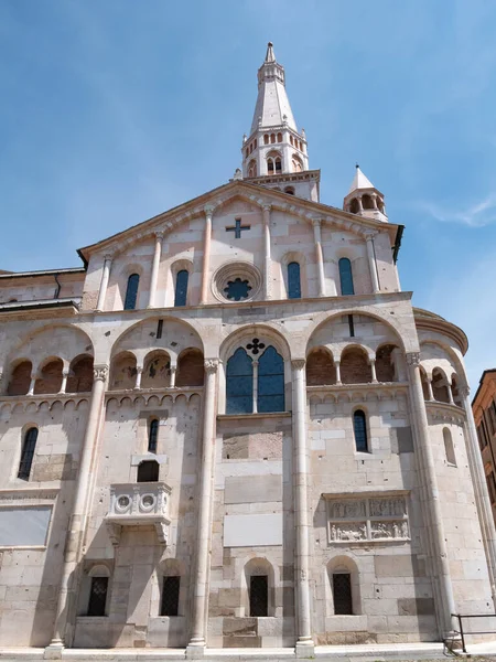 Modena Italien Juni 2021 Außenansicht Der Kathedrale Von Modena — Stockfoto