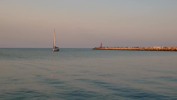 Seafront Sanbenedetto Del Tronto Italy — Stock Video