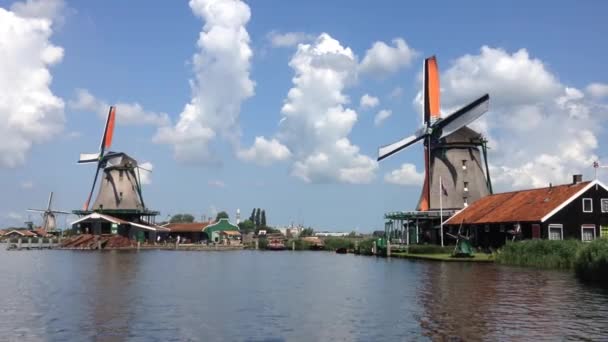 Windmill holländska — Stockvideo