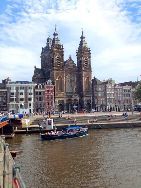 Widok na Amsterdam — Zdjęcie stockowe