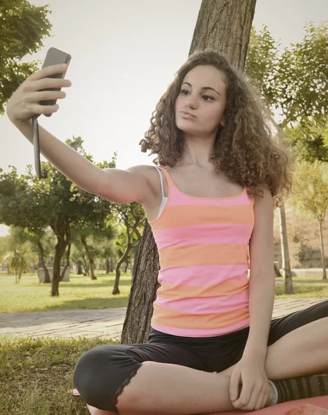 Girl selfie — Stock Photo, Image